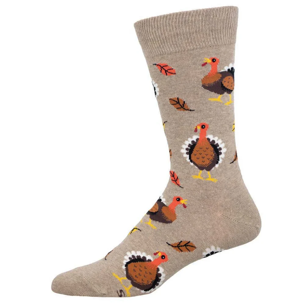 Socksmith - Let's Talk Turkey - Hemp Heather - Crew - Men's
