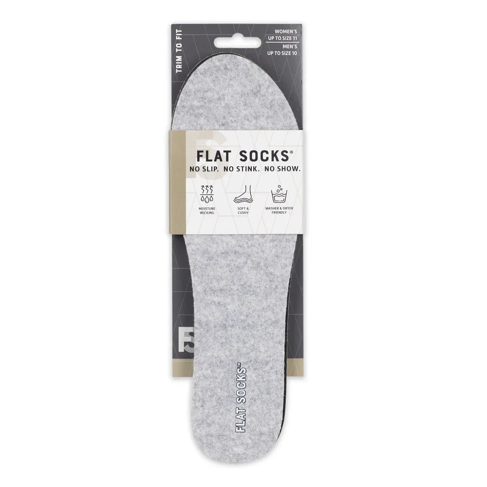 Flat Socks - Micro Wool Light Heather