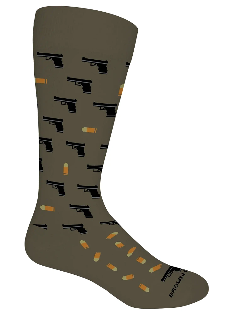 Brown Dog Hosiery - 2nd Amendment - Sage - Men's