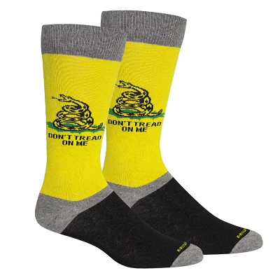 Brown Dog Hosiery - Don't Tread On Me - Yellow - Men's