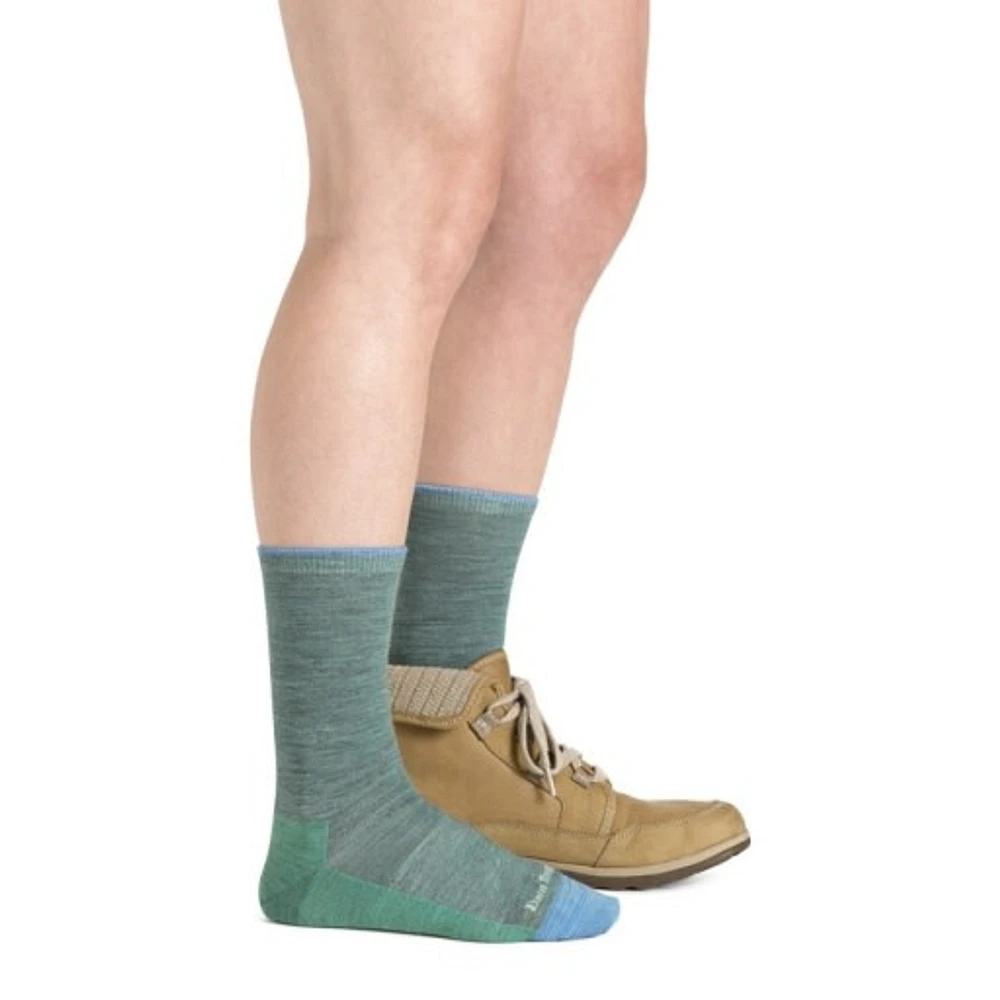 DARN TOUGH - Solid Basic - Lightweight Crew - Seafoam - Women's