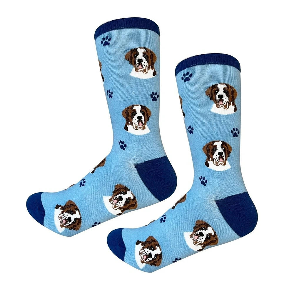 Sock Daddy - Saint Bernard - Blue - Crew