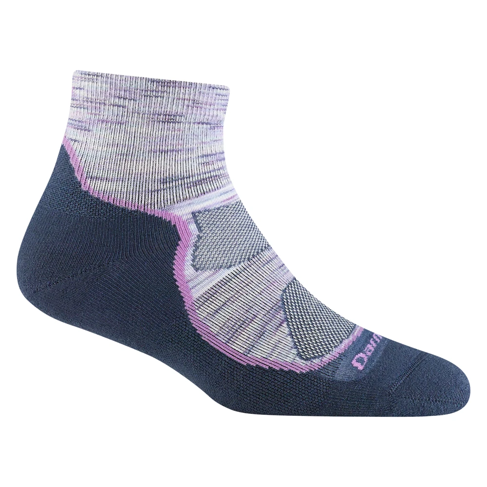 Darn Tough - Hiker Lightweight with Cushion Quarter Cosmic Purple Women's