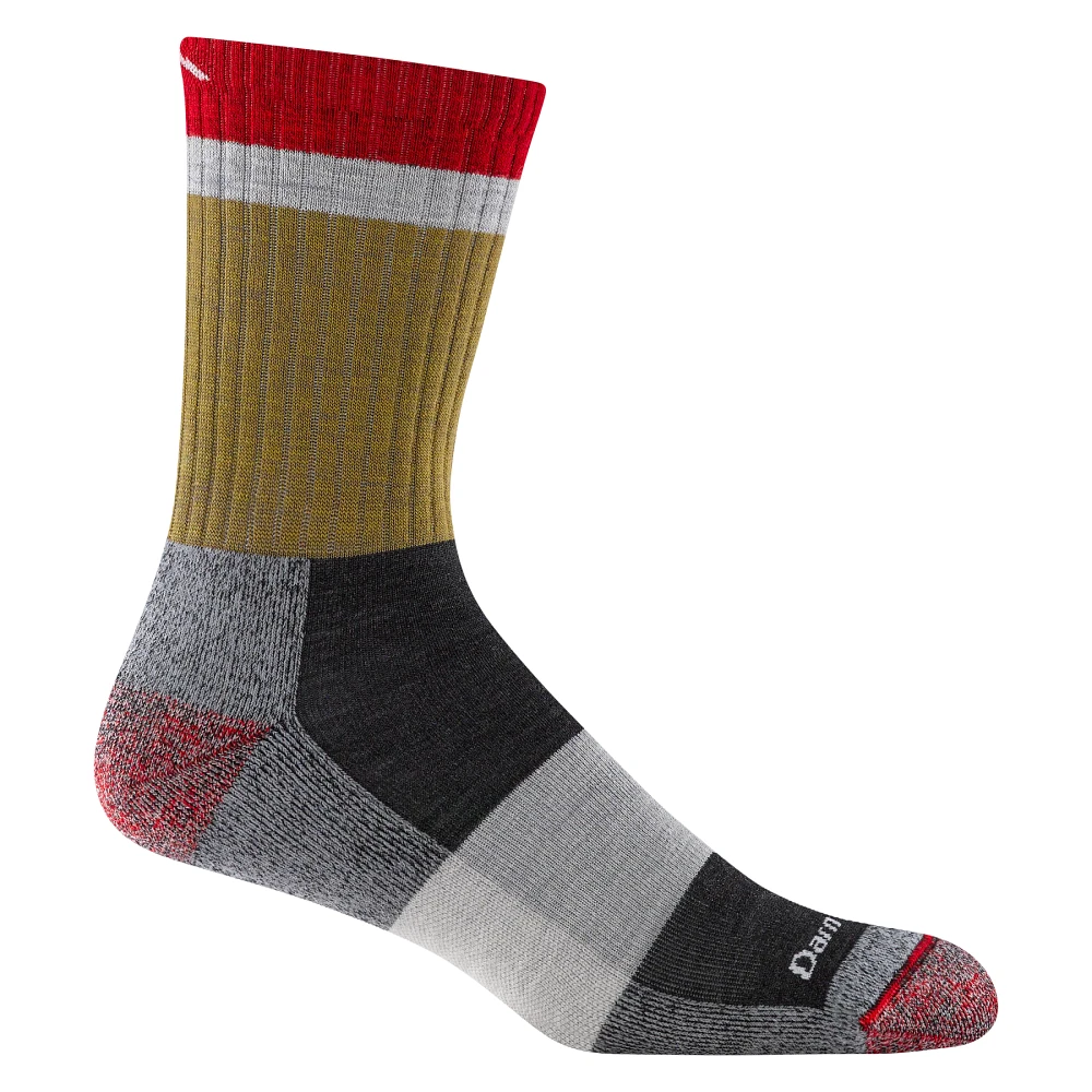 Darn Tough - Light Hiker Heady Stripe Micro Crew Ash Men's
