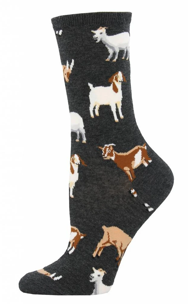 Socksmith - Silly Billy - Charcoal - Crew - Women's