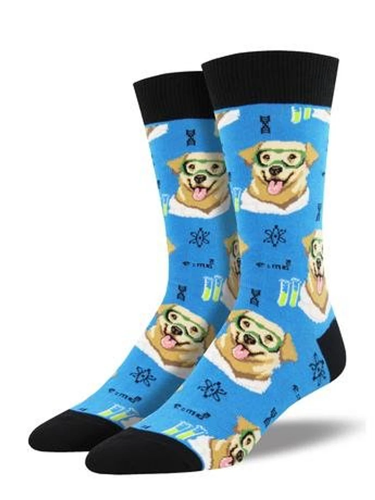 Socksmith - Science Lab - Blue - Crew - Men's