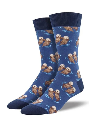 Socksmith - Significant Otter - Blue - Crew - Men's