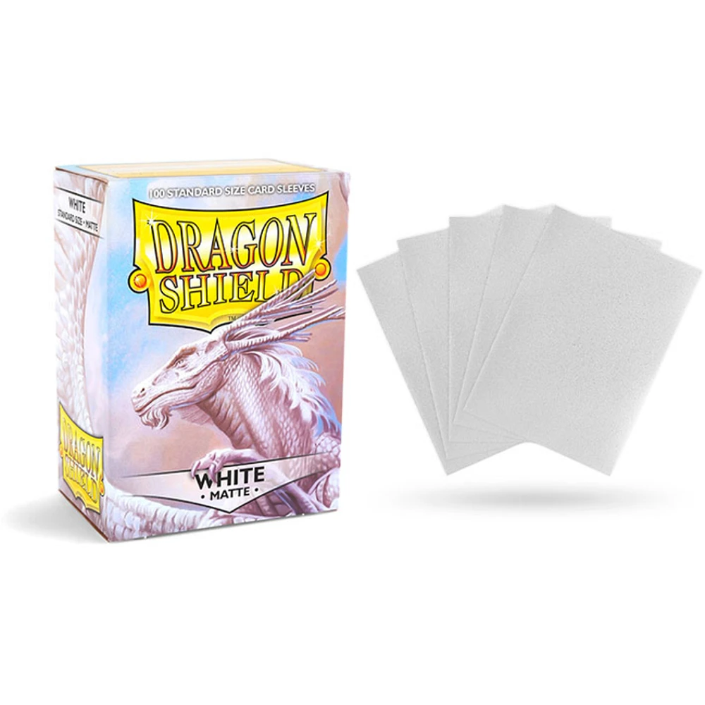 Dragon Shield (Dragon Shield) Matte White - 100 Unités - 63mm x 88mm