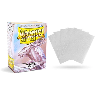Dragon Shield (Dragon Shield) Matte White - 100 Unités - 63mm x 88mm