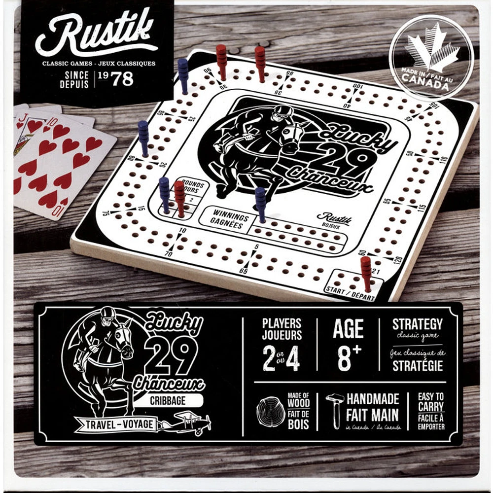 Cribbage - 29 chanceux - Voyage (Multilingual)