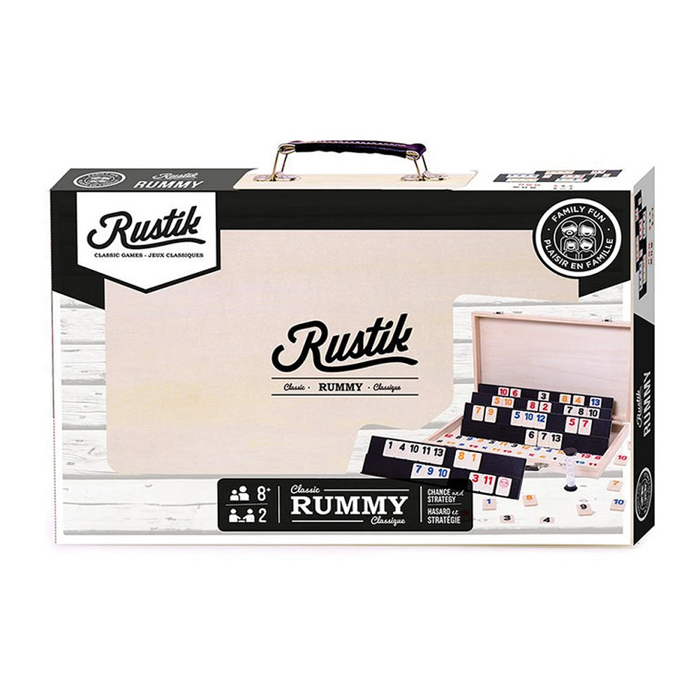 Rummy - Valise en bois (Multilingue)