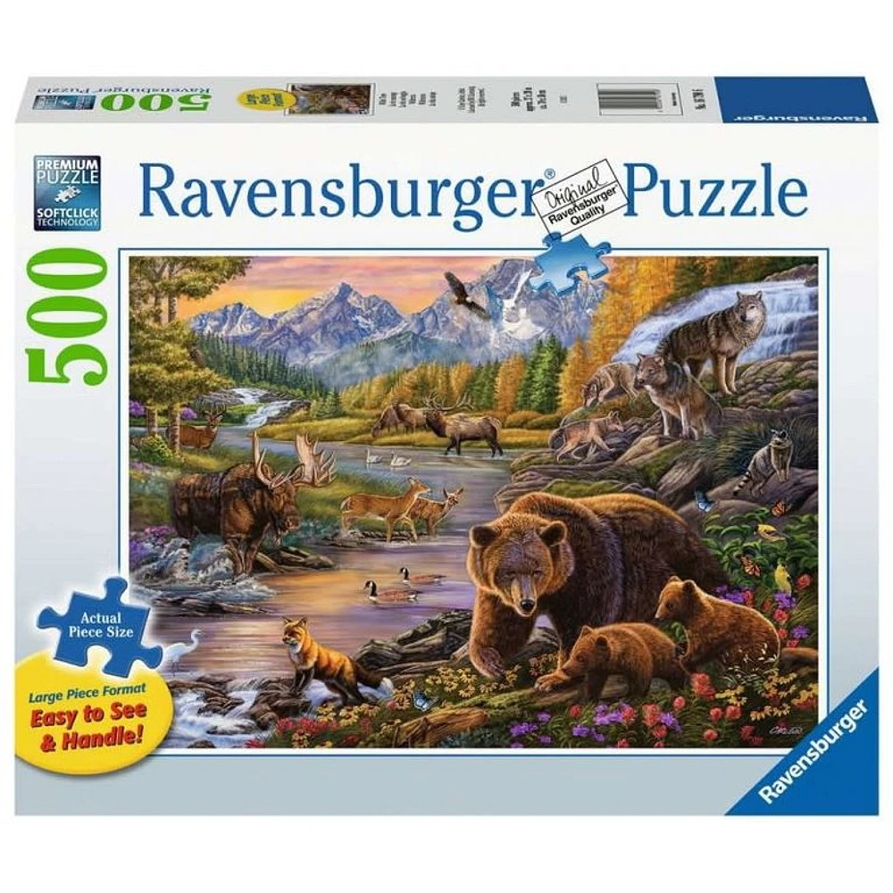 Ravensburger La vie sauvage - 500 pièces Large