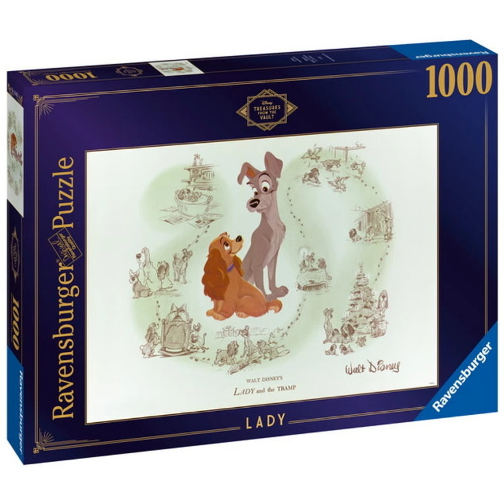 Ravensburger Disney - La Voûte - La belle et le clochard - 1000 pièces
