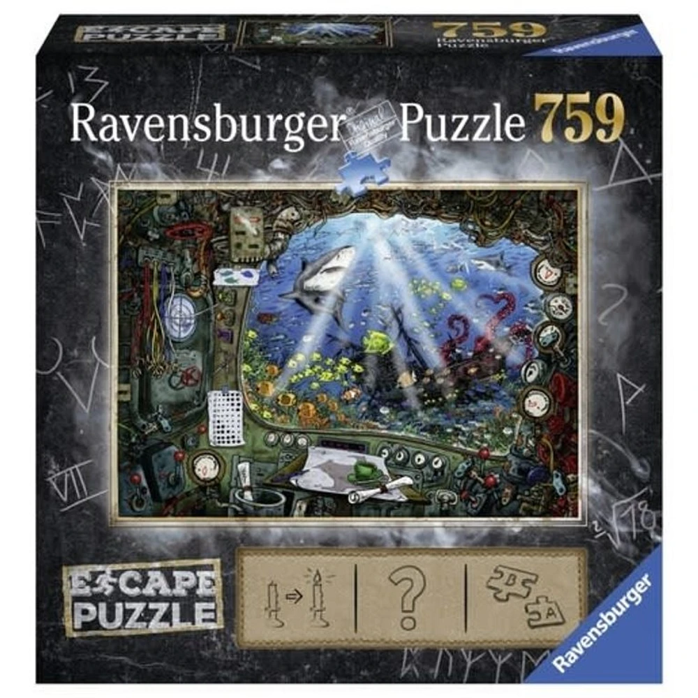 Ravensburger Escape Puzzle - Dans le sous-marin - 759 pièces