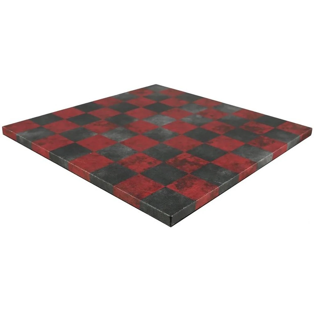 Plateau d'Échec - Dusty Black/Red Leatherette 14.5"