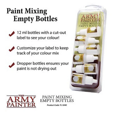 Army Painter (AP) Paint Mixing Empty Bottles