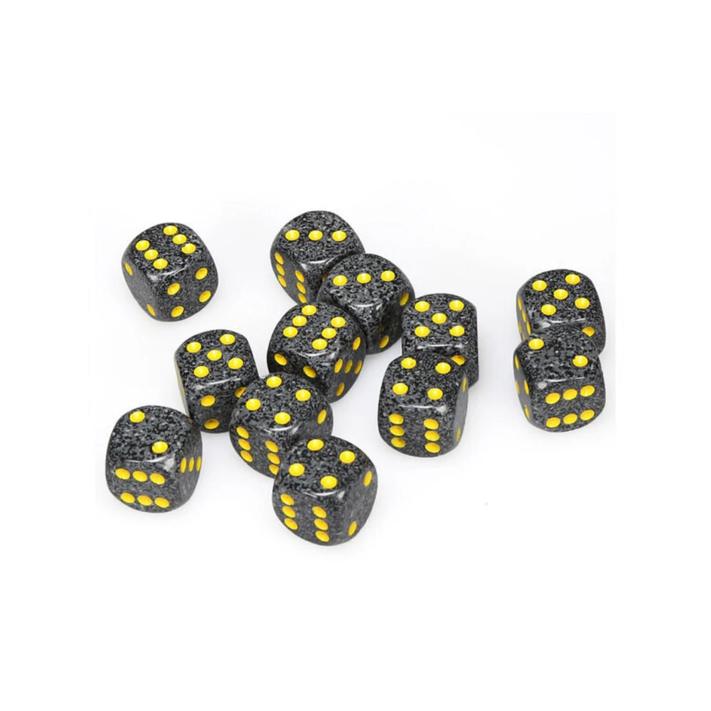 12 dés 6 16mm picotés ''Urban Camo''