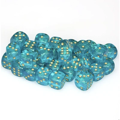 36 dés 6 12mm Borealis Luminary