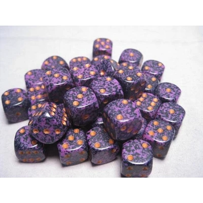 36 dés 6 12mm picotés ''Hurricane''