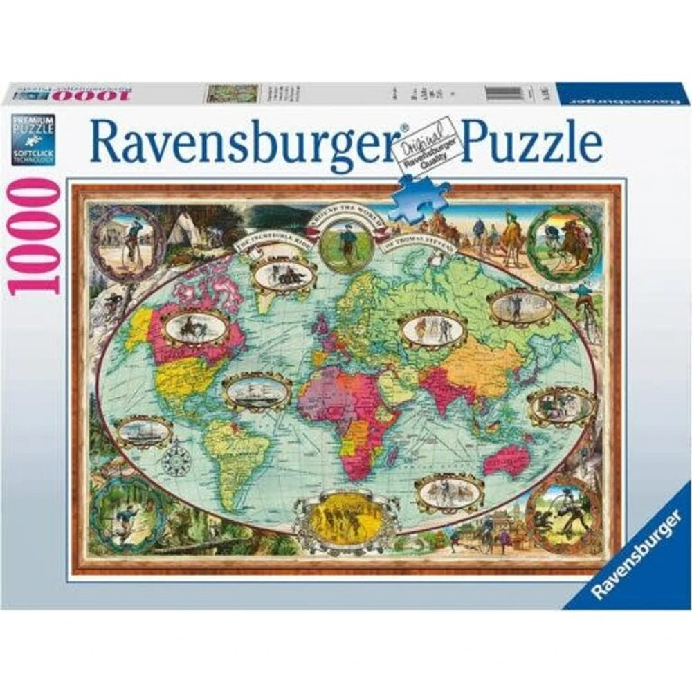Ravensburger Tour du monde à bicyclette - 1000 Pièces