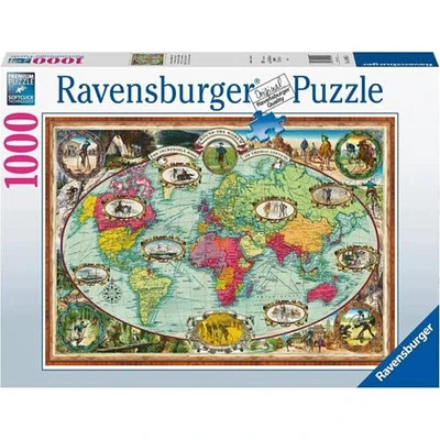 Ravensburger Tour du Monde à Bicyclette - 1000 Pièces