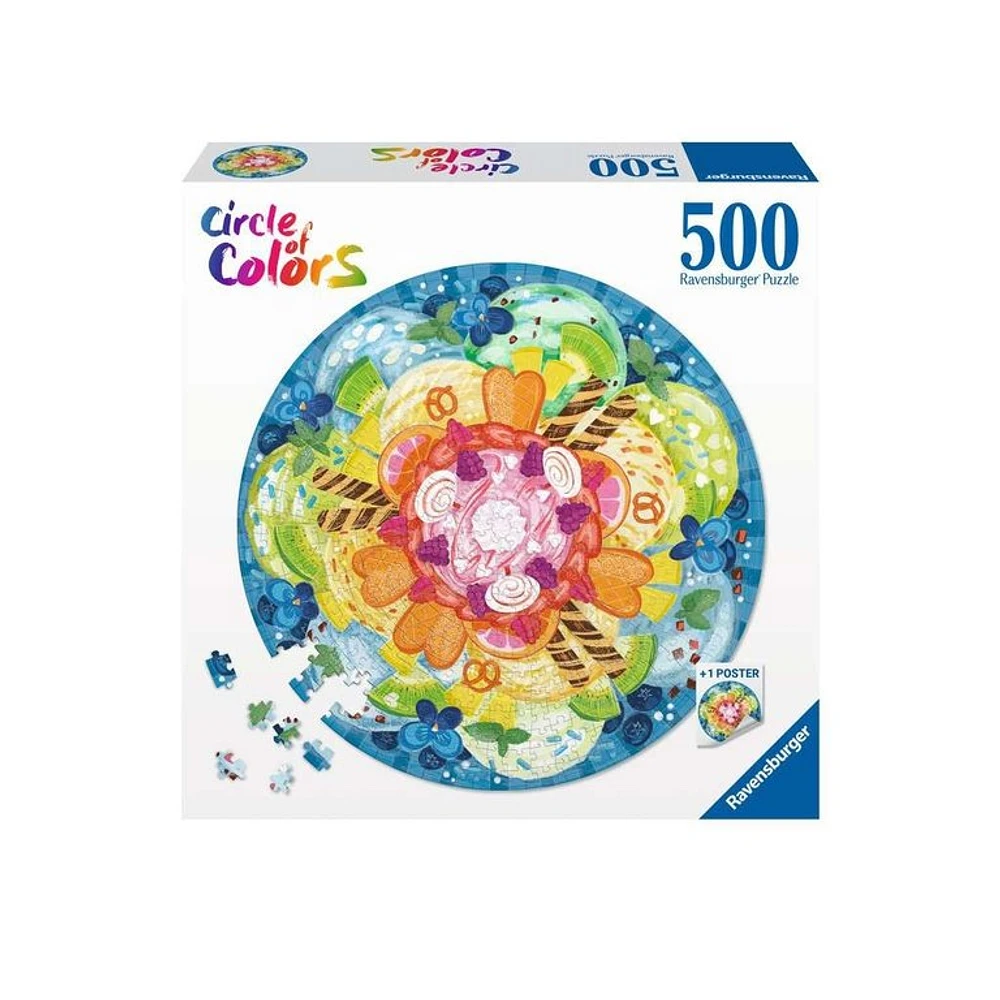 Ravensburger Circle of Colors - Crème glacée - 500 pièces