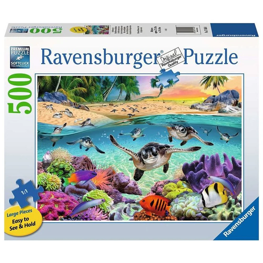 Ravensburger Les bébés tortues de mer - 500 Pièces Large