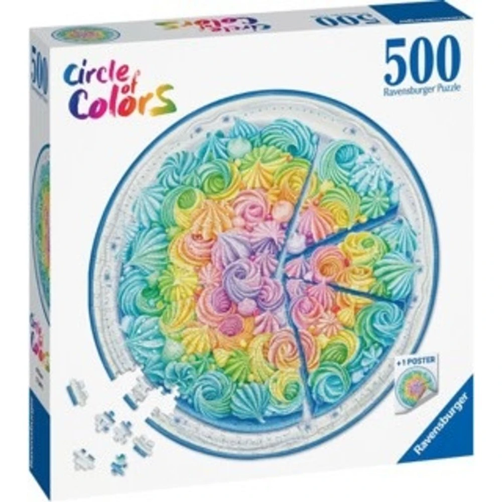 Ravensburger Circle of Colors - Gâteau arc-en-ciel - 500 pièces