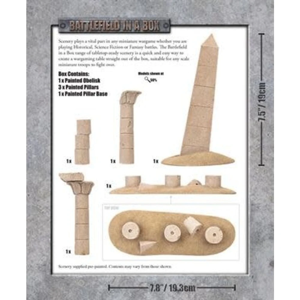 Battlefield in a Box - Forgotten City - Obelisk and Pillars