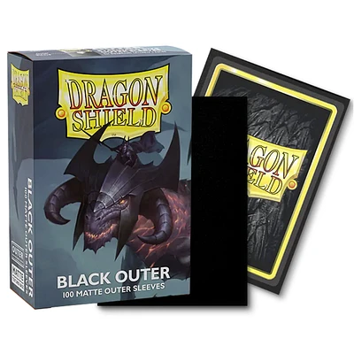(Dragon Shield) Matte Black Outer - 100 Unités - 69.5mm x 95mm