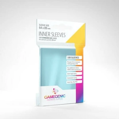 Gamegenic (Gamegenic) Inner Sleeves - 100 Unités - 64mm x 89mm