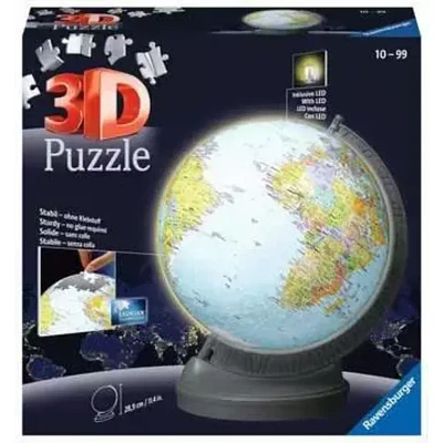 Globe illuminé - 548 pièces 3D