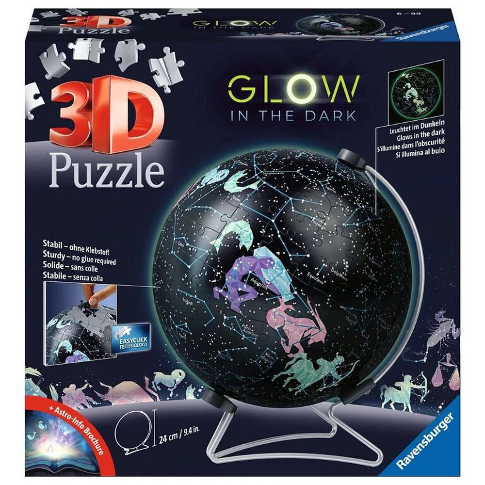 Globe brille dans le noir - 180 pièces 3D