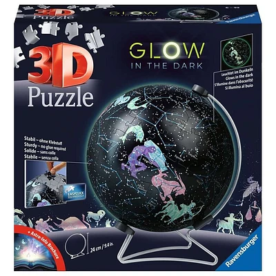 Globe brille dans le noir - 180 pièces 3D