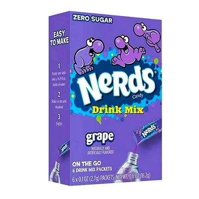 Nerds Drink - Mix on the Go - Zero Sugar - Grape - 6 packets