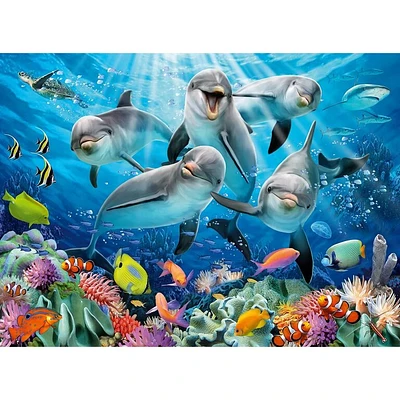 Dolphins in the Coral Reef - 500 pieces