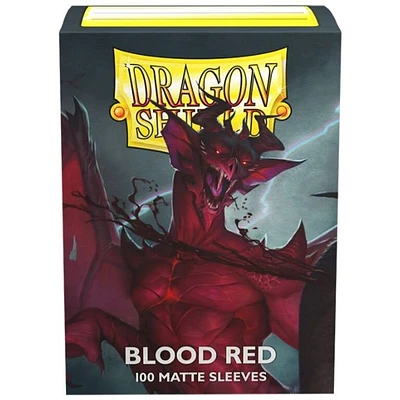 (Dragon Shield) Matte Blood Red - 100 Unités - 63mm x 88mm