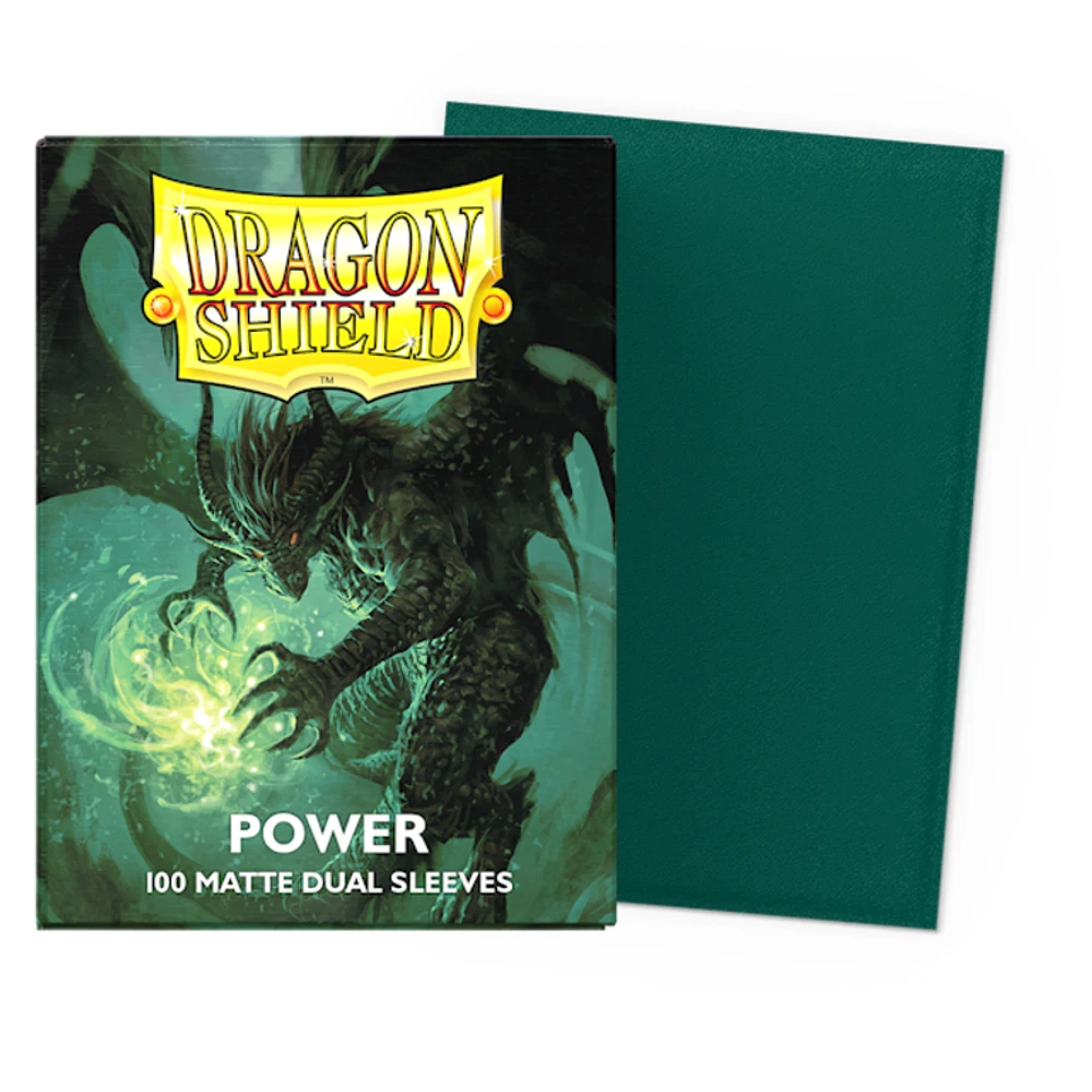 (Dragon Shield) Matte Dual Sleeves - Power - 100 Unités - 63mm x 88mm