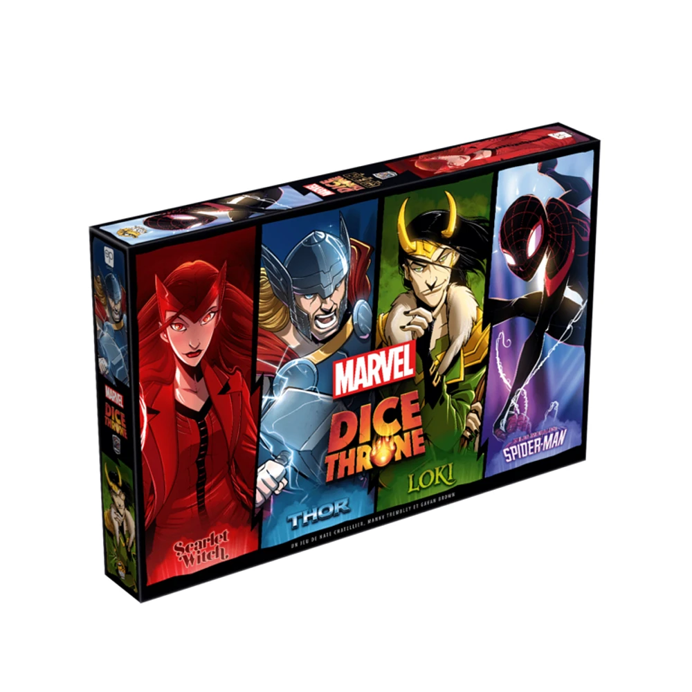 Dice Throne Marvel - Thor, Loki, Spiderman, Scarlet Witch (Français)