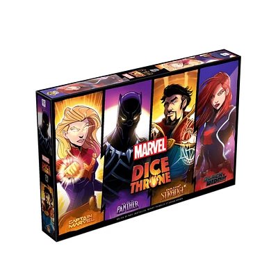 Dice Throne Marvel - Black Panther, Captain Marvel, Black Widow, Dr. S