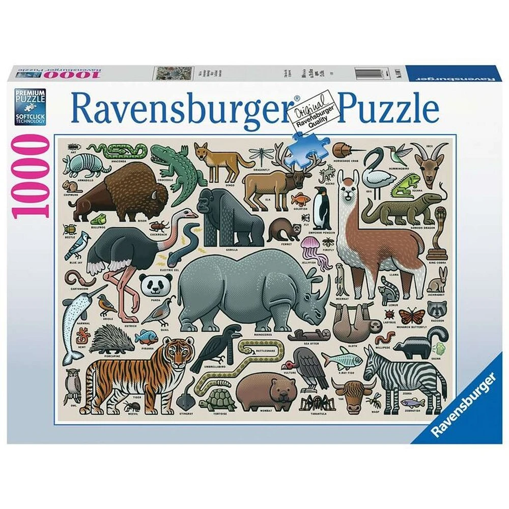 Animaux Sauvages - 1000 pièces