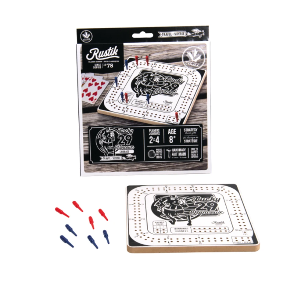 Cribbage - 29 chanceux - Voyage (Multilingual)