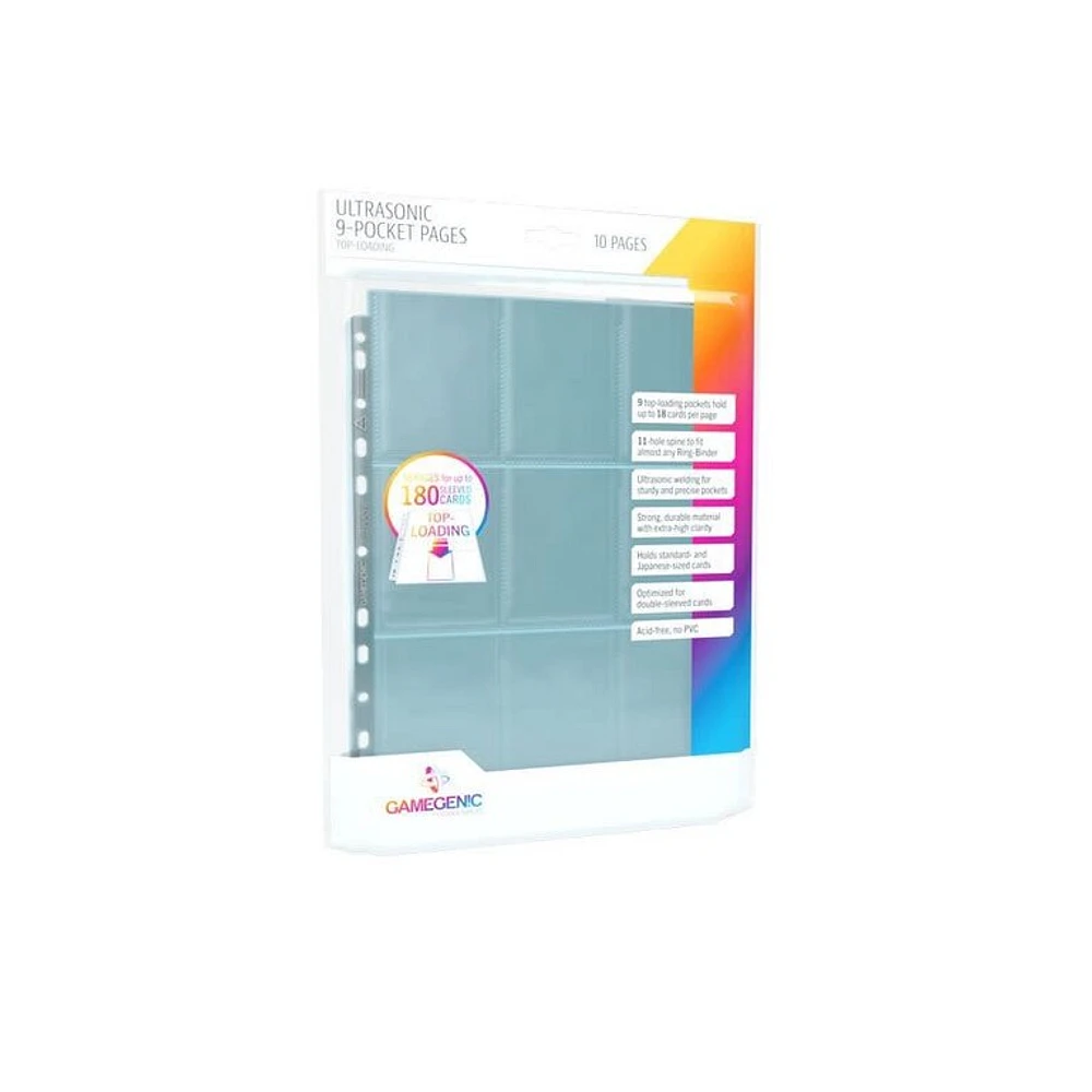(Gamegenic) Ultrasonic Toploading 9-Pocket - 10 Pages - Clear