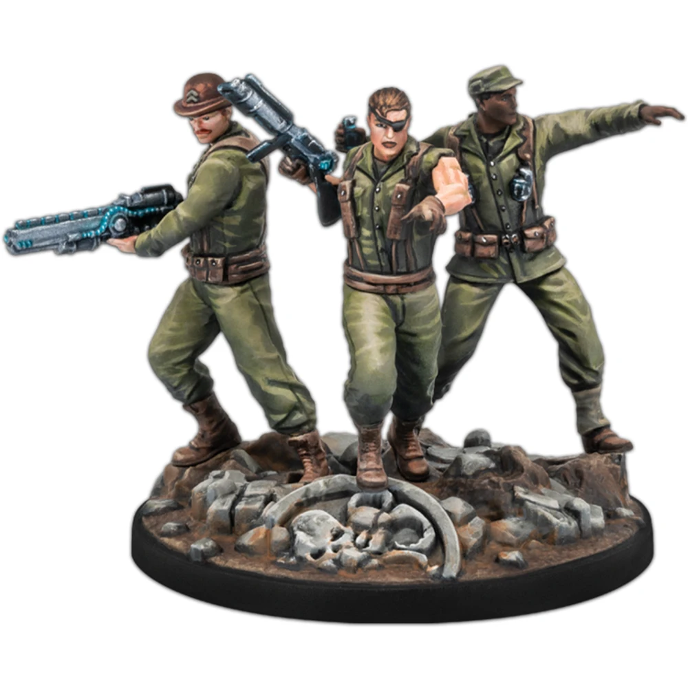 Marvel Crisis Protocol - Nick Fury Sr and Howling Commandos (English)
