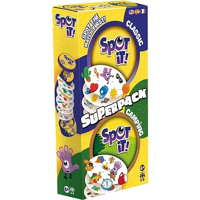 Spot it - Super Pack - Classic et camping (Multilingue)