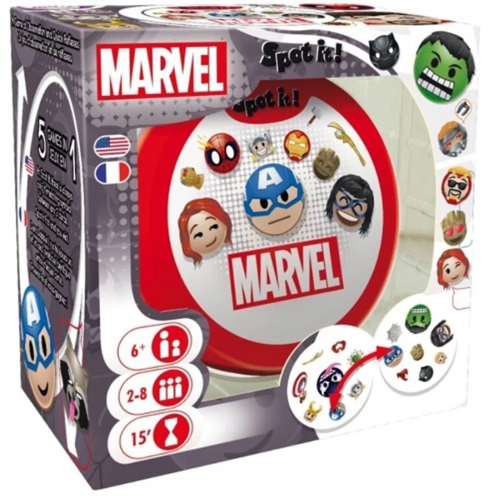 Spot It! - Marvel Emojis (Multilingual) (Dobble)