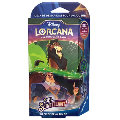 Disney Lorcana - Ciel Scintillant - Starter Deck B - Émeraude/Acier (Français) 
