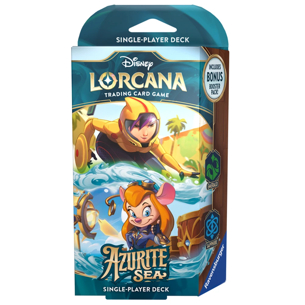 Disney Lorcana - Azurite Sea - Starter Deck - Emerald/Sapphire (Englis