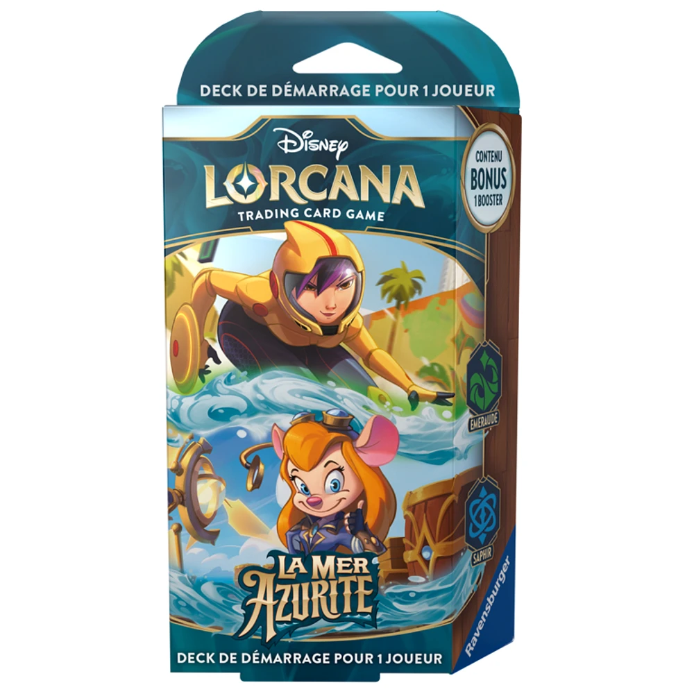 Disney Lorcana - La mer d'Azurite - Deck de démarrage - Émeraude/Saphi