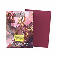 (Dragon Shield) Matte Dual Sleeves - Red Gold Special Anniversary - 10